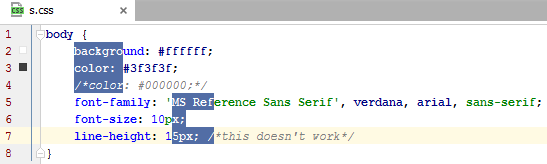 IntelliJ IDEA选择文本的多个矩形片段