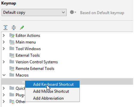IntelliJ IDEA编辑器如何用键盘快捷方式绑定 Macros