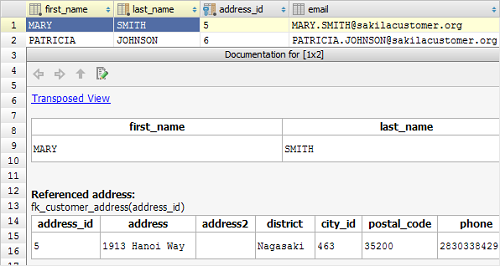 IntelliJ IDEA数据编辑器：使用快速文档视图