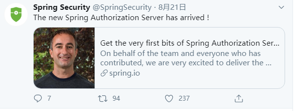 Spring官方宣布：Spring OAuth 2.0 授权服务器已经来临