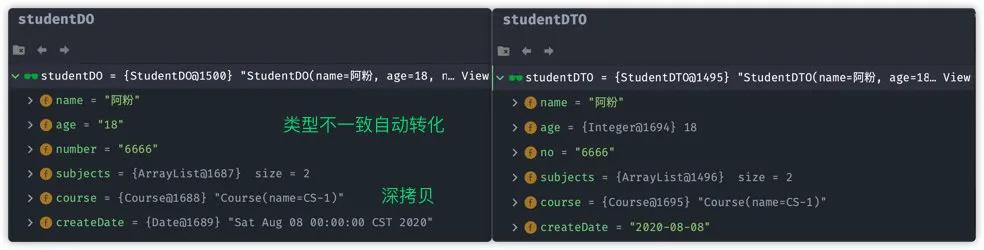 对比DTO 与 DO 对象